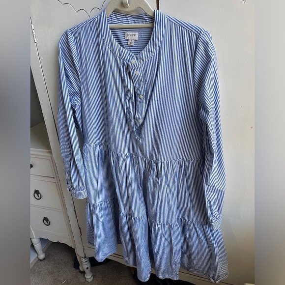 J. Crew tiered poplin dress - Picture 4 of 5